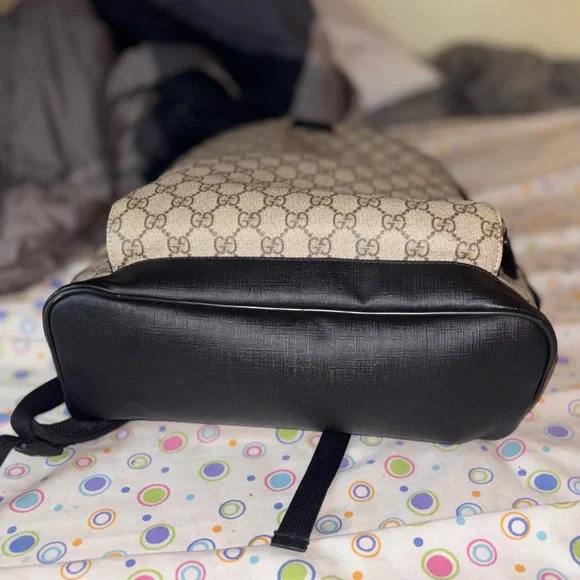 Gucci Beige and Black Backpack